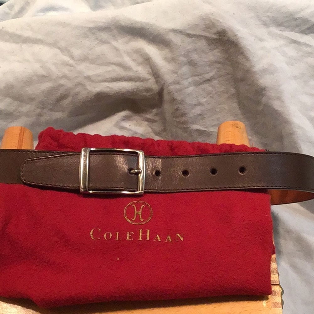 Cole Haan brown leather 32/80 leather belt